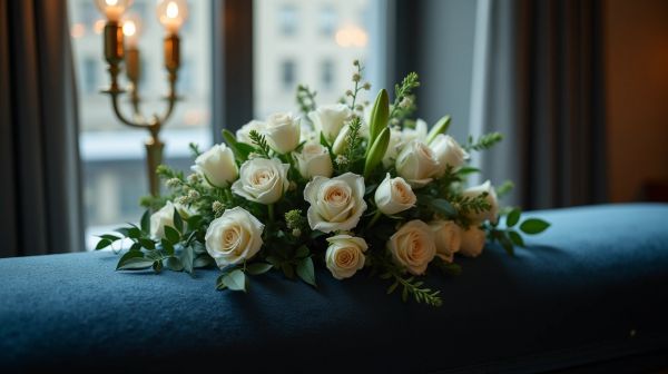 Livraison de fleurs de décès en express pour un hommage respectueux